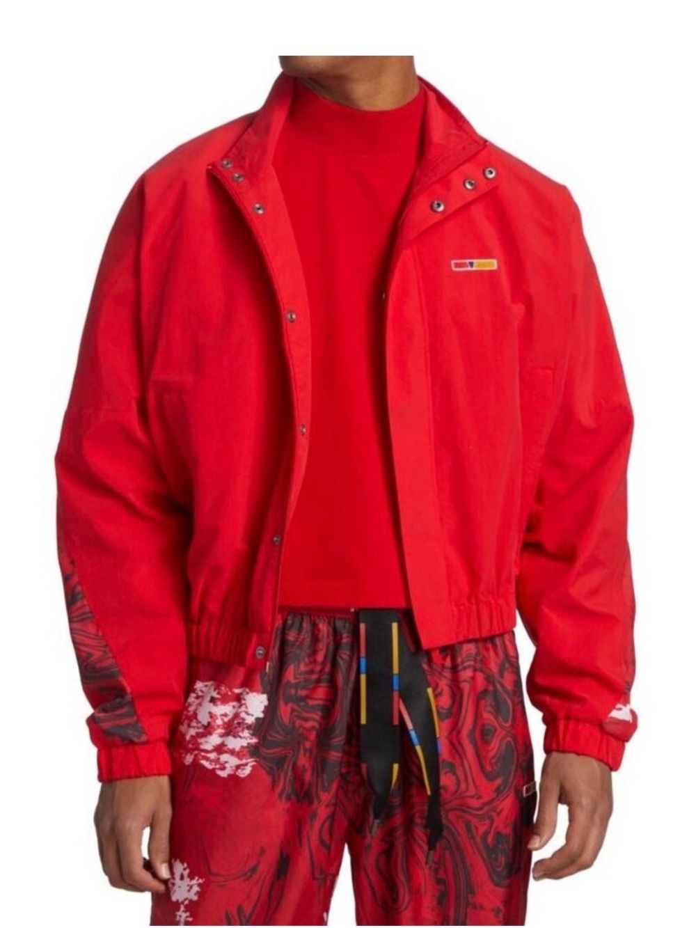 Reebok by Pyer Moss Red Windbreaker Jacket